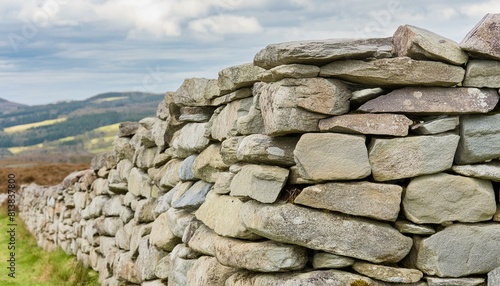 Obraz na płótnie stone wall in the mountains w salonie