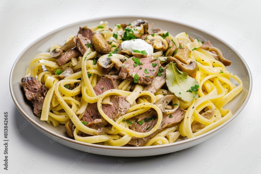 Ademas Dos Noodle Saute with Sour Cream and Parsley Ademas Dos Noodle Saute with Sour Cream and Parsley