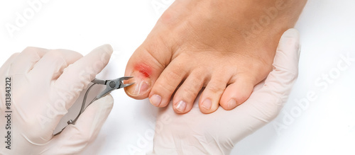 Bild auf Leinwand Pedicure, podologist