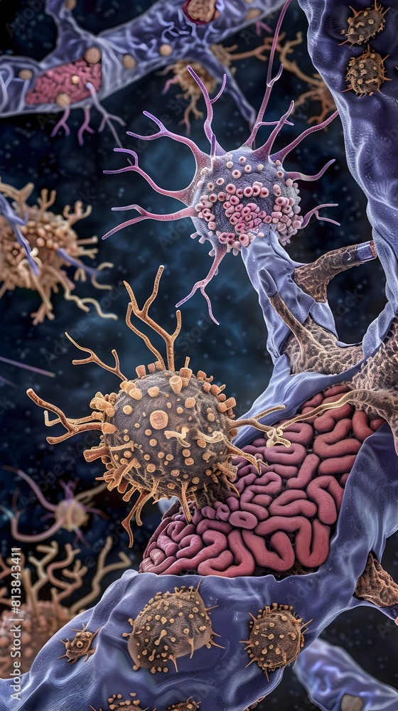 Obraz premium Insulins Impact on Synaptic Pruning and Dendritic Spine Morphology in D