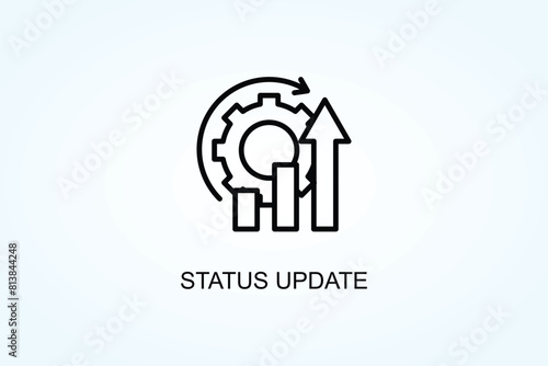 Status Update Vector  Or Logo Sign Symbol Illustration