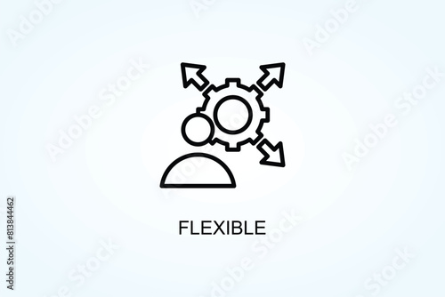 Flexible Vector  Or Logo Sign Symbol Illustration