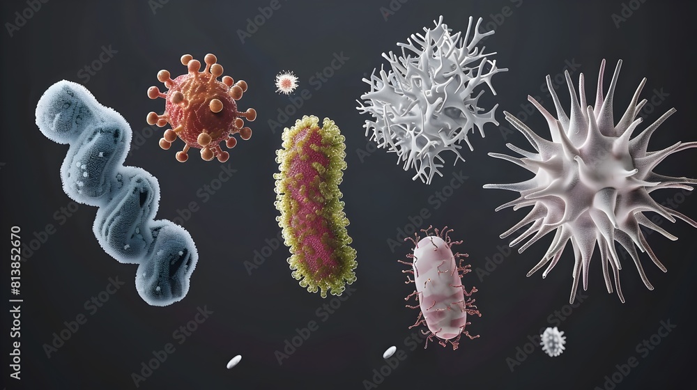 Intricate Dance of Bacteria A Comprehensive D Diagram Showcasing Diverse Shapes and Arrangements of Intricate Dance of Bacteria A Comprehensive D Diagram Showcasing Diverse Shapes and Arrangements of