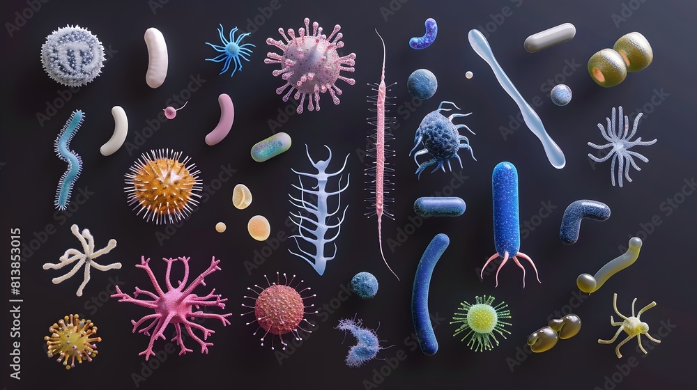 Bacteria Sizes Compared to Everyday Objects in a Detailed D Infographic ...