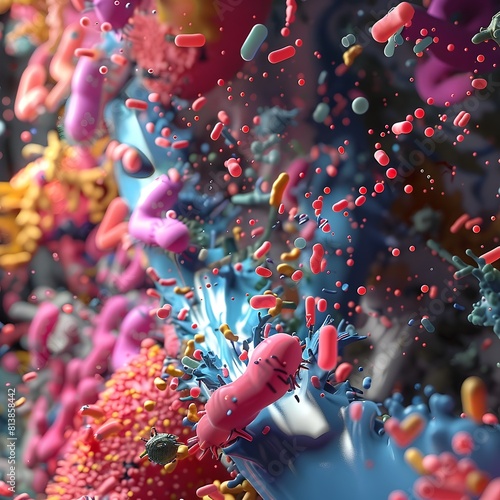 Bacterial Swarming Behavior A D Visualization of Microbial Growth on Surfaces