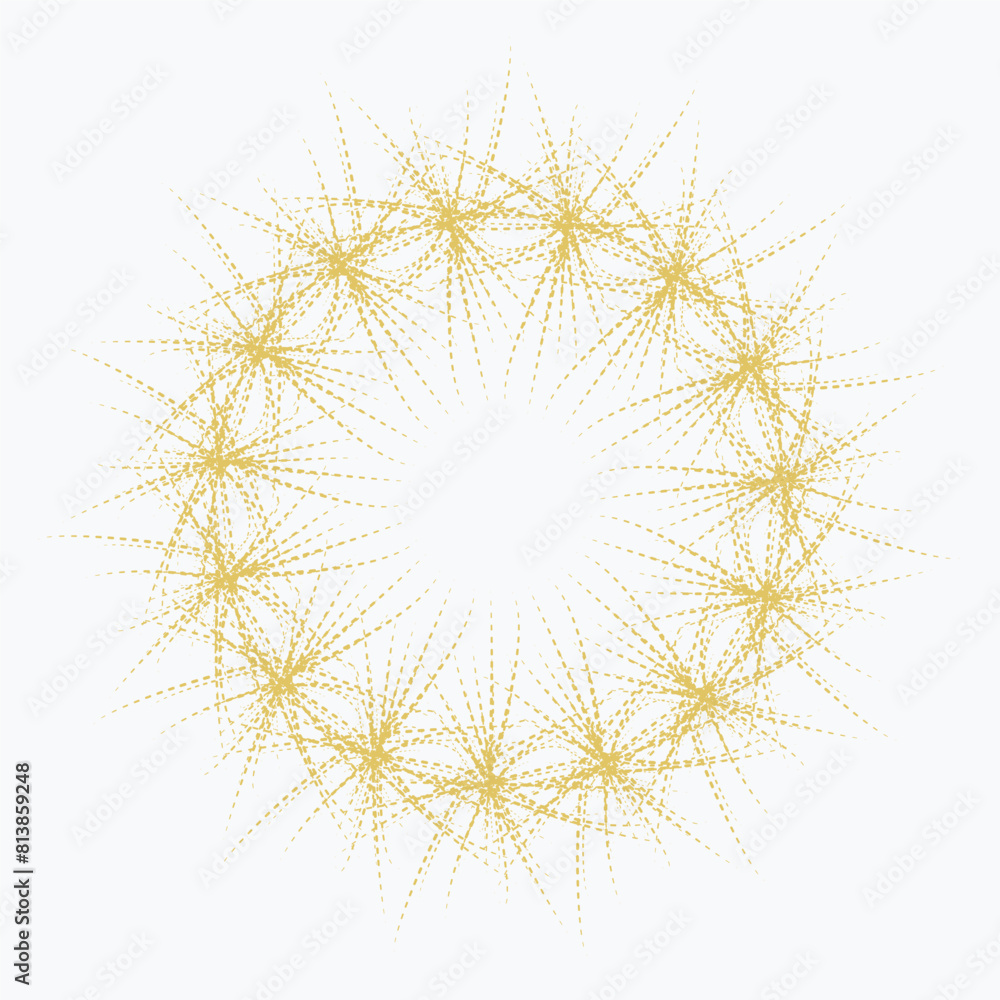 Obraz premium Pattern element on a white background. The vector image can be used as a decoration for fine art.