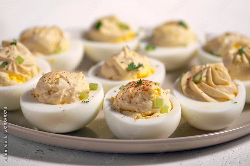 Delicious Stuffed Hard-Boiled Eggs with Savory Filling Delicious Stuffed Hard-Boiled Eggs with Savory Filling