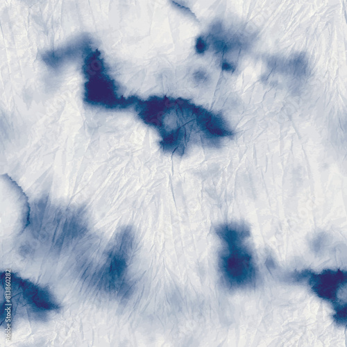 Dirty Tie Dye Spot. Dyed Grunge Repeat. Seamless Pastel Tie Die. Tie Dye Circle Mark. Tiedye Print. Blue Shibori Print. Vector Dyed Background. Stripe Seamless Tie Dye. Blue Spot Pattern.