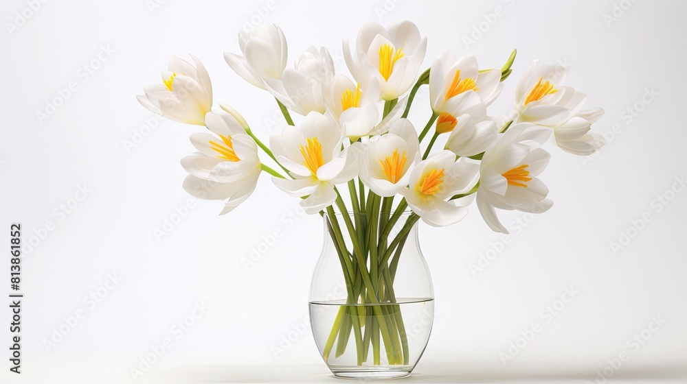 amazing spring flowers in glass vase amazing spring flowers in glass vase