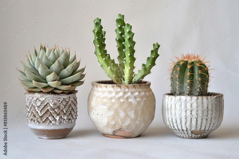 tall cactus and succulents in textured ceramic pot still life photography tall cactus and succulents in textured ceramic pot still life photography