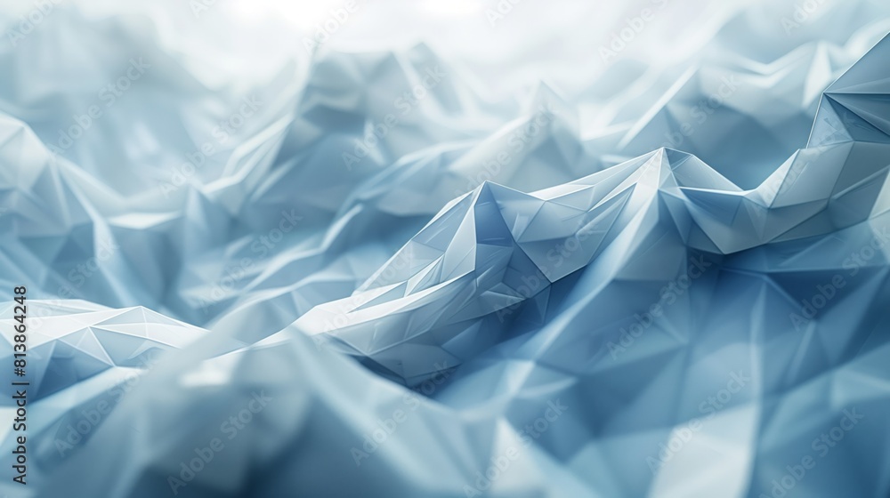 Obraz premium A detailed view of a blue mountain under a clear blue sky