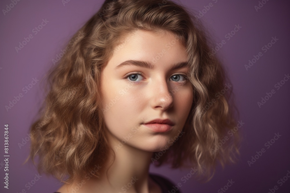 A woman with brown hair A woman with brown hair