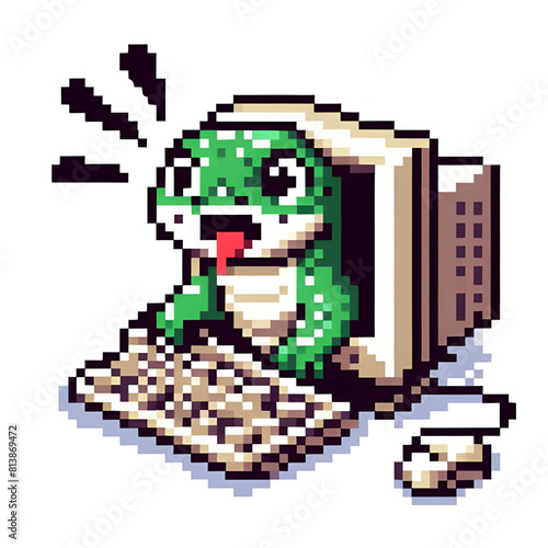 An icon of a Nile Monitor on a computer © Nadia.M.Q.