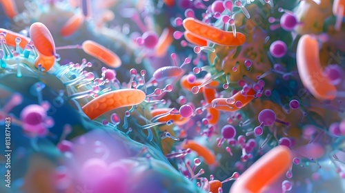 3D Representation of Bacterial Quorum Sensing and Coordinated Gene Expression in Response to