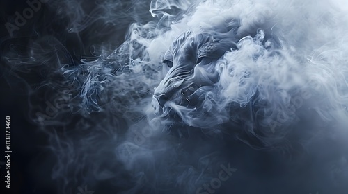 Smoke Transforming into Fantastical Creatures A Surreal Dreamscape