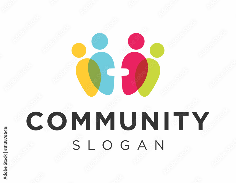 Logo design about Community on a white background. made using the CorelDraw application. Logo design about Community on a white background. made using the CorelDraw application.
