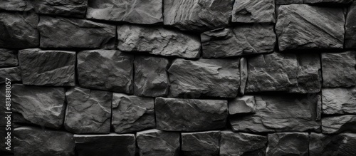 Anthracite gray stone cement texture background with copy space image