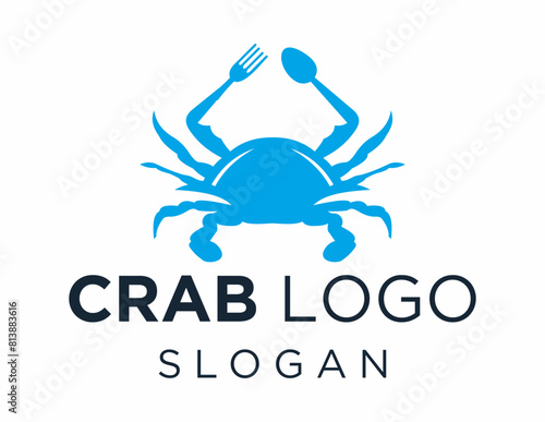 Logo design about Crab on a white background. made using the CorelDraw application.