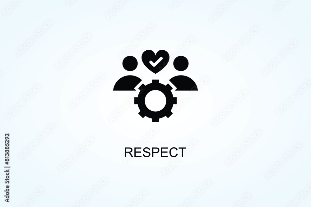 Obraz premium Respect Vector Or Logo Sign Symbol Illustration