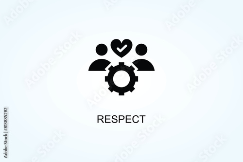 Respect Vector  Or Logo Sign Symbol Illustration