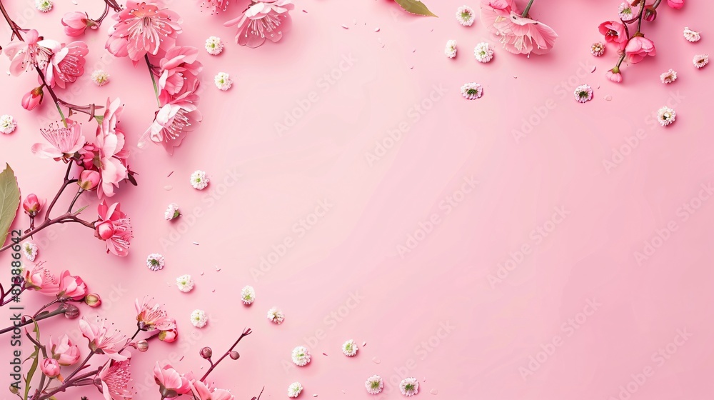 valentine s day background frame made of pink flowers hearts on pastel pink background valentines day concept flat lay top view copy space valentine s day background frame made of pink flowers hearts on pastel pink background valentines day concept flat lay top view copy space