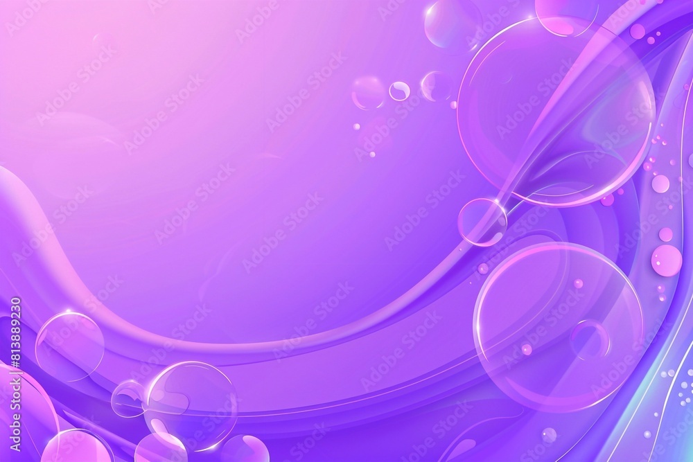 Stylish purple pattern abstract background liquid bubble circles on fluid gradient with copy space for text