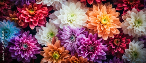 Beautiful Annabelle flowers blooming in the summer showcasing their vibrant colors against a copy space image photo