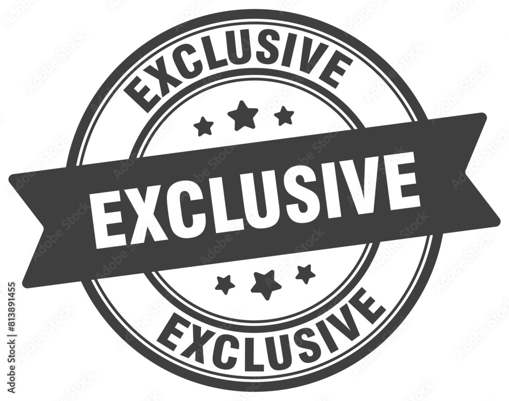 exclusive stamp. exclusive label on transparent background. round sign exclusive stamp. exclusive label on transparent background. round sign
