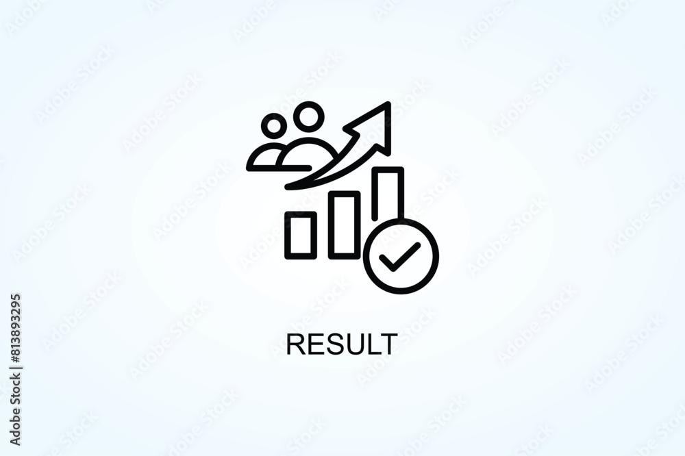 Result Vector Or Logo Sign Symbol Illustration Result Vector Or Logo Sign Symbol Illustration
