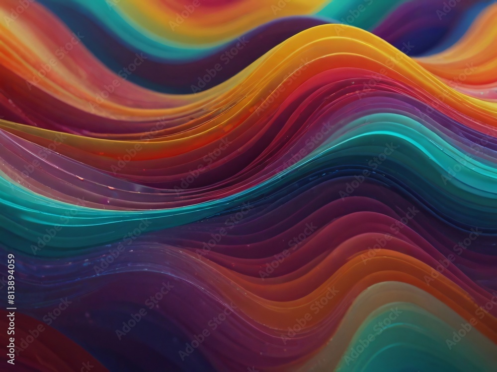 A colorful abstract background that has stunning smoke waves and curves