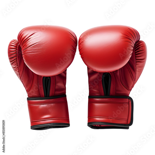 Boxing gloves isolated on a transparent background. boxing gear. © Kiran Khairullah
