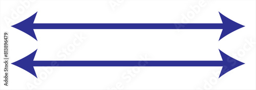 Black long arrow vector, silhouette. Long arrow icon. Vector set of trendy long arrow pointing right in flat style. Horizontal long arrow. 