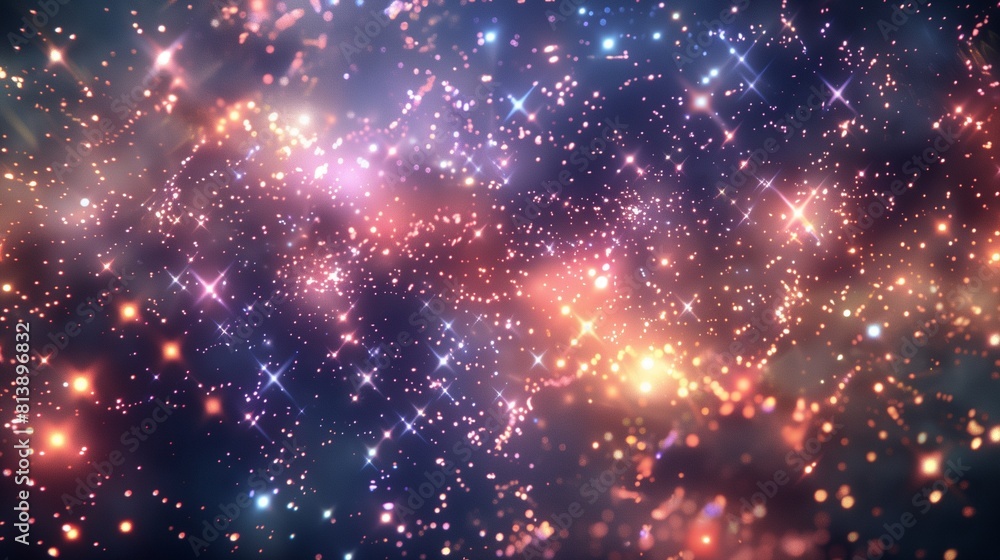 Obraz premium fireworks in space