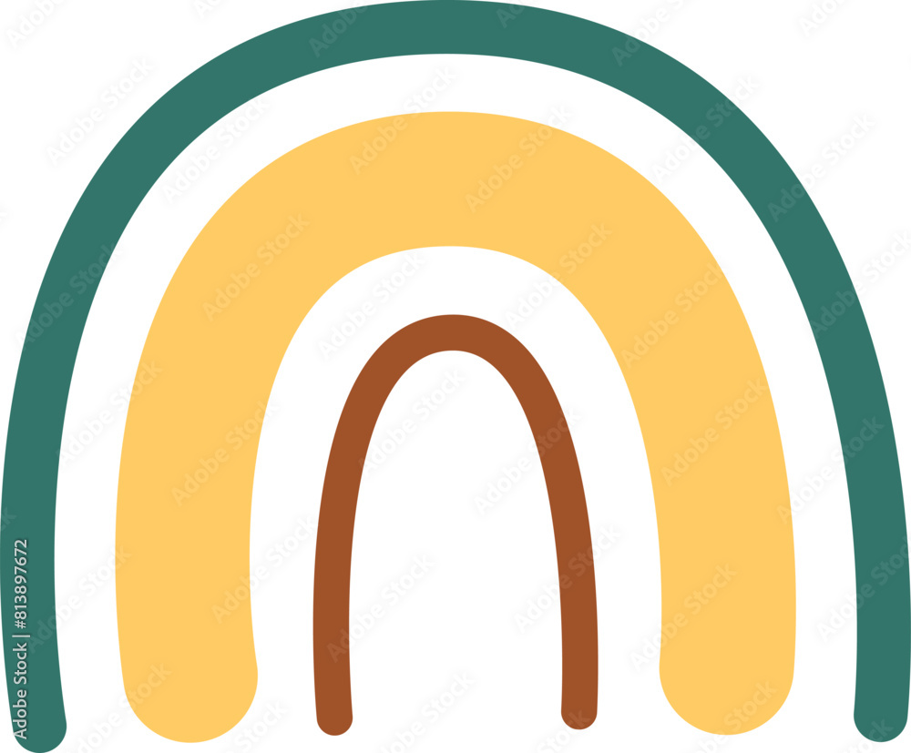 Fototapeta premium Hand Drawn Rainbow