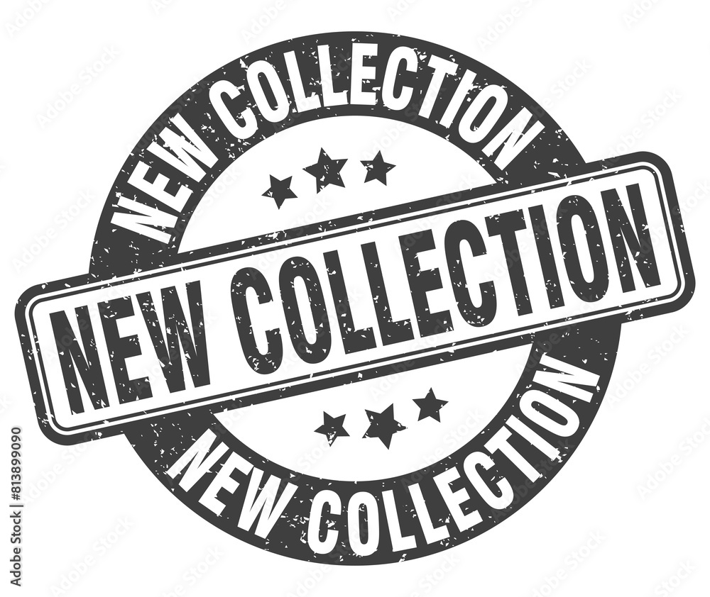 new collection stamp. new collection label. round grunge sign new collection stamp. new collection label. round grunge sign