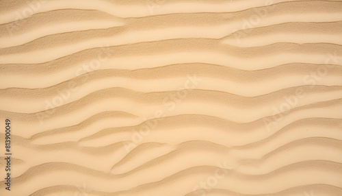 Sand pattern of a beach in the summer with wavy surface and details.