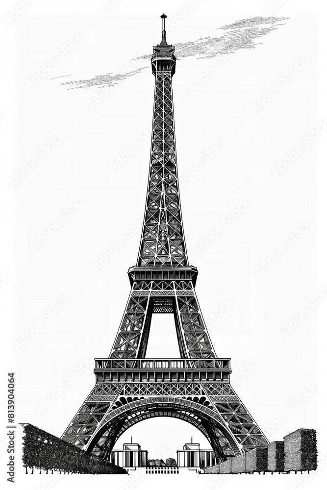 Fototapeta premium eiffel tower city
