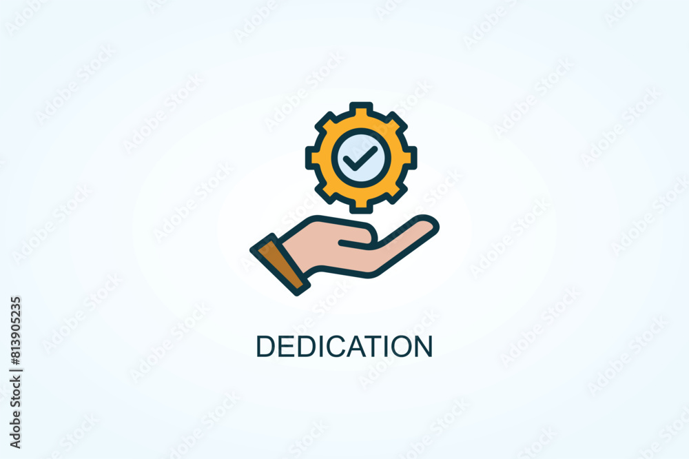 Dedication Vector Or Logo Sign Symbol Illustration Dedication Vector Or Logo Sign Symbol Illustration