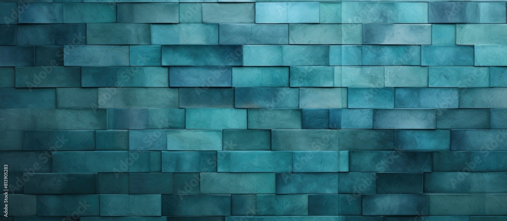 Abstract wall background with various shades of teal and textured patterns perfect for copy space image Abstract wall background with various shades of teal and textured patterns perfect for copy space image