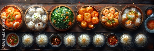 Create an infographic introducing the key ingredients flavors and cooking styles of Chinese cuisine from Sichuan's fiery spices to Cantonese dim sum and Beijing's imperial cuisine. photo