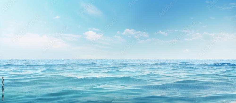 A serene seascape with gentle waves lapping at the water s edge offering a calming copy space image A serene seascape with gentle waves lapping at the water s edge offering a calming copy space image