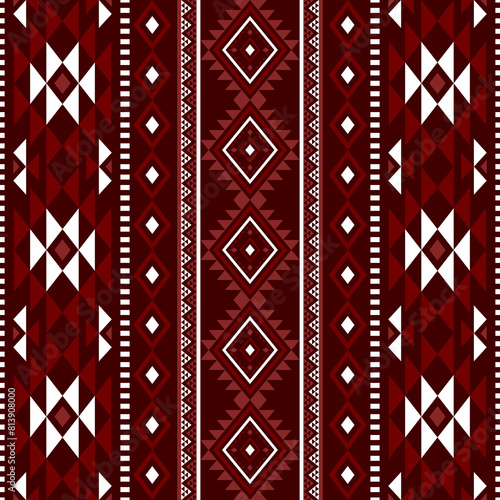 Navajo southwest geometric seamless pattern fabric colorful design for textile printing