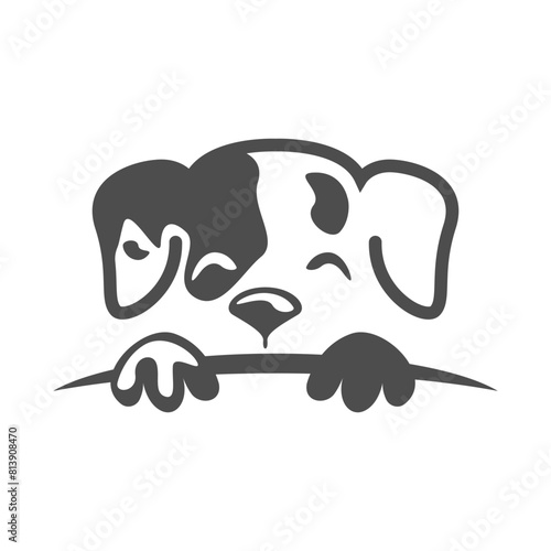 Dog logo icon design