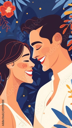 Capture a vibrant Pre-Wedding moment with a close-up shot of the couples shared laughter  incorporating soft  romantic lighting  and candid facial expressions