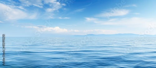 Gorgeous copy space image showcasing a serene water backdrop
