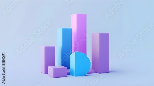 Stylized 3D Geometric Figures in Purple and Blue with Soft Lighting on White Background Free Download Stylized 3D Geometric Figures in Purple and Blue with Soft Lighting on White Background - GFXLoad
