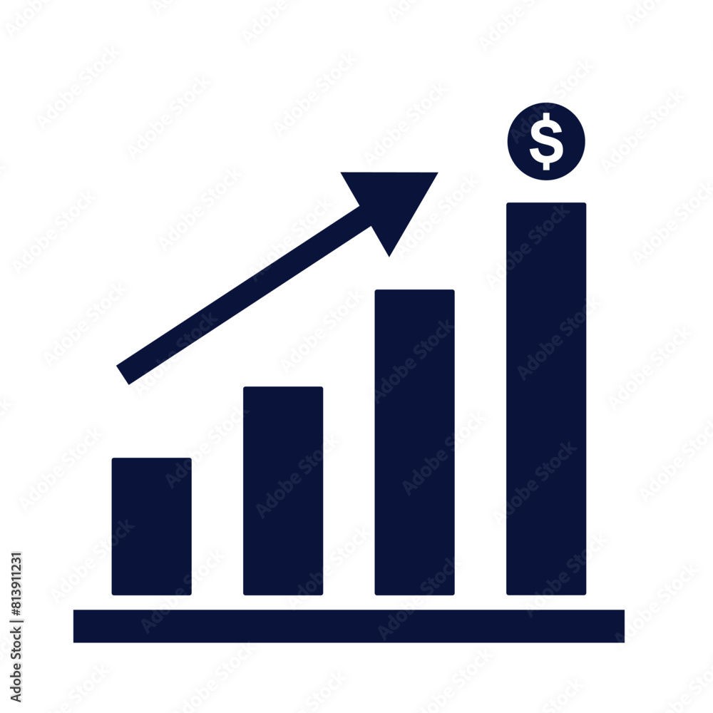 blue chart icon on white background. Economic Chart vector icon, Economic icon outline gradient style for download, blue chart sign blue chart icon on white background. Economic Chart vector icon, Economic icon outline gradient style for download, blue chart sign