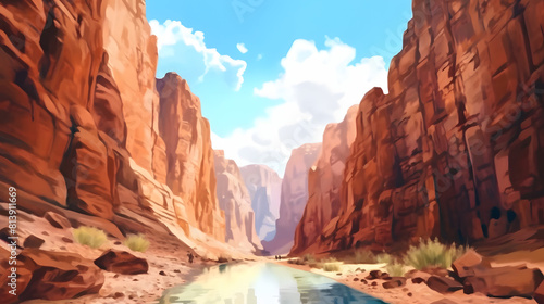 Deep Canyon Watercolor