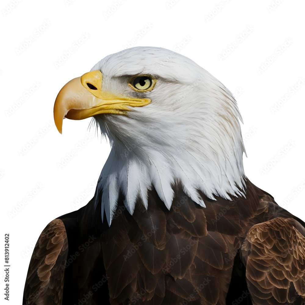 Obraz premium American bald eagle isolated