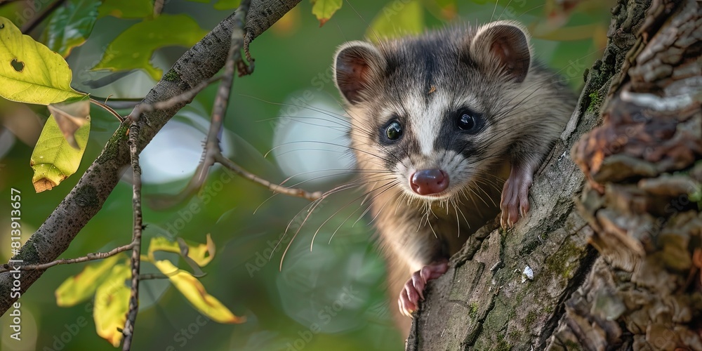 opossum in nature opossum in nature